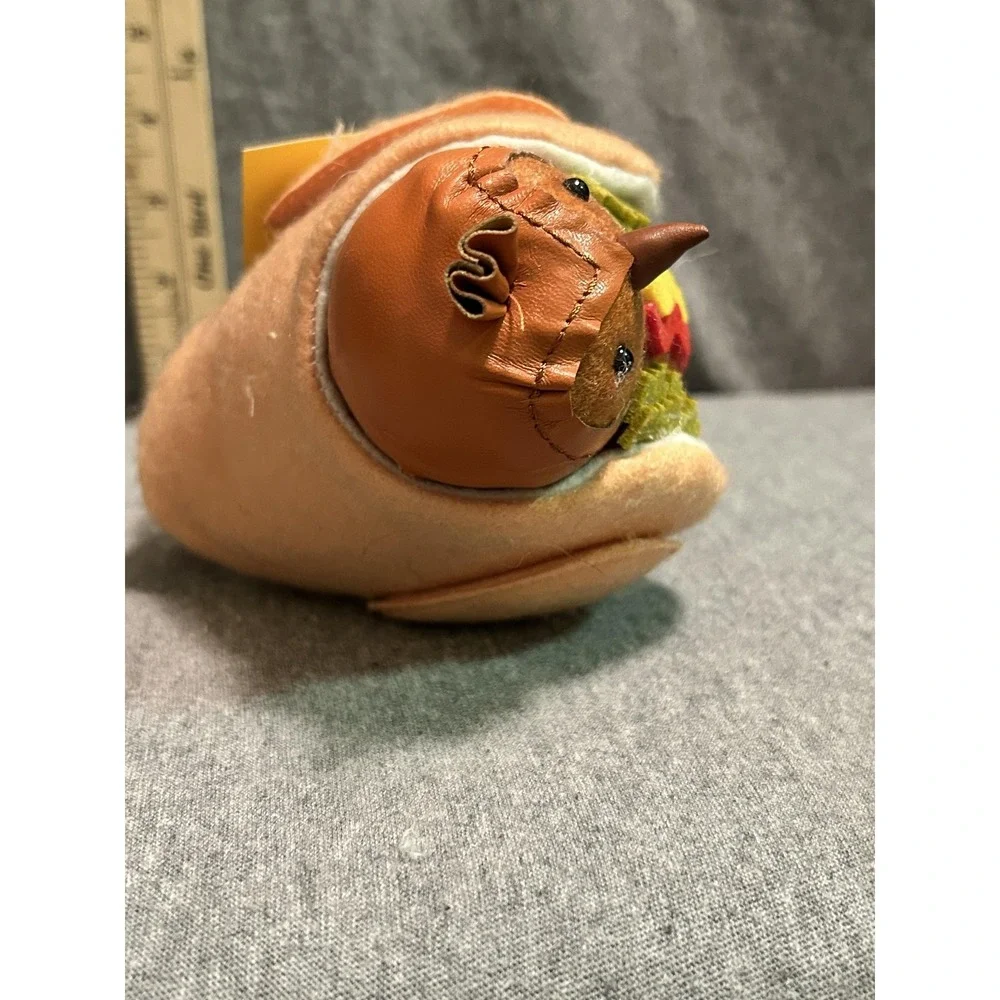 Sun Squad Featherly Friends Franky Brown Blackbird Figurine Hot Dog Decor Small